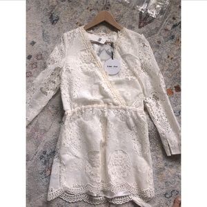 Line + Dot Mon Cherie tunic dress in white (off)